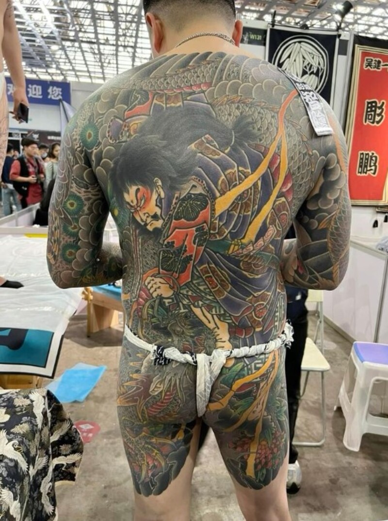 Hình xăm nhật cổ yakuza cho nam