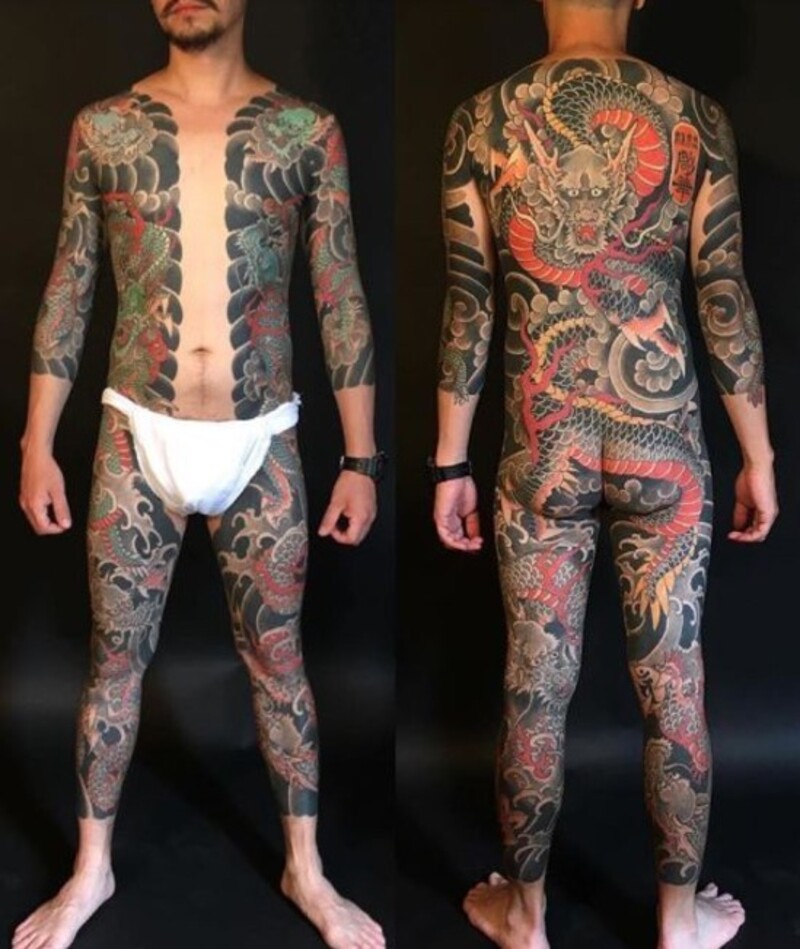 Hình yakuza xăm cho nam