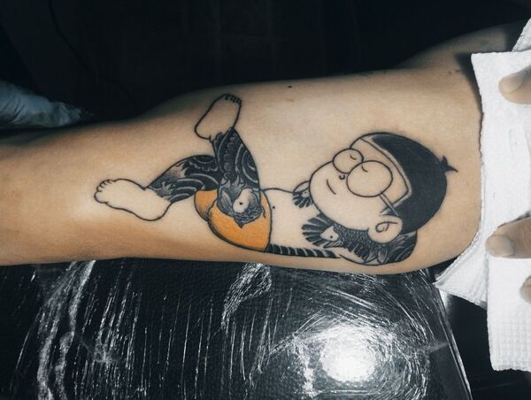 ảnh nobita xăm trổ