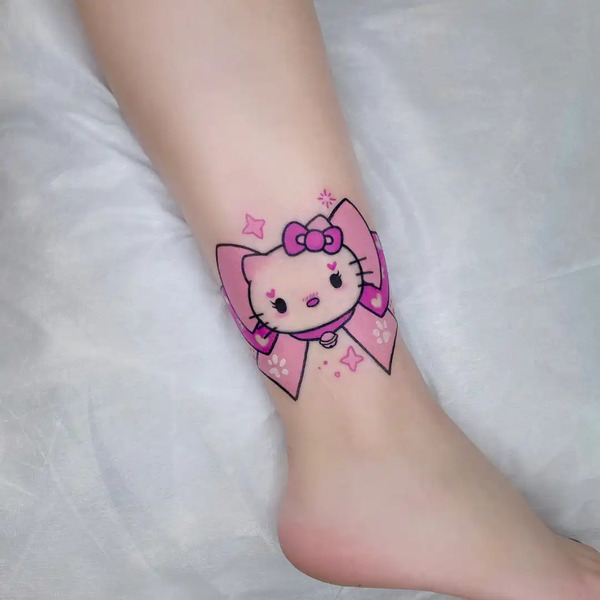 ảnh xăm hello kitty