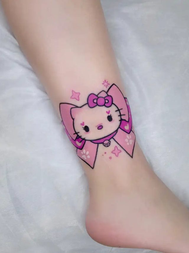 ảnh xăm hello kitty