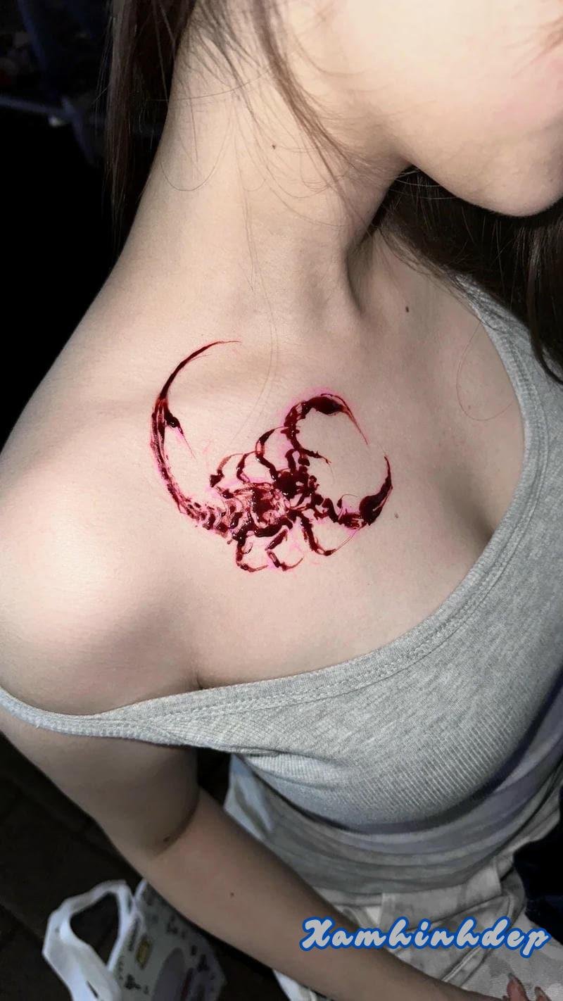 hình xăm bọ cạp cá tính.