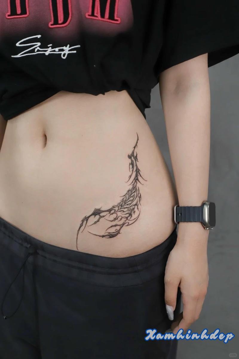 hình xăm bọ cạp tinh xảo.