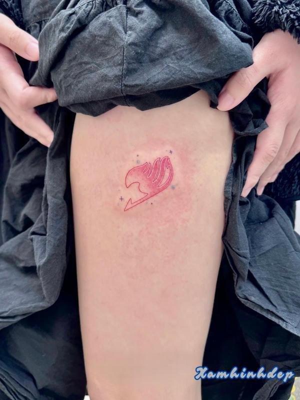 hình xăm fairy tail ấn tượng.