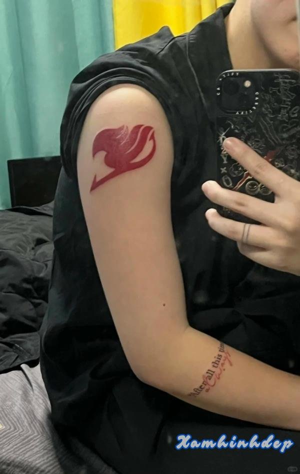 hình xăm fairy tail nghệ thuật.