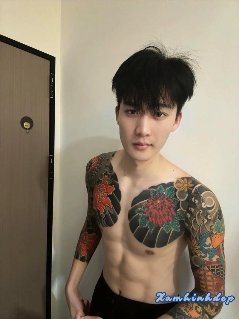 hình xăm full tay nam chất