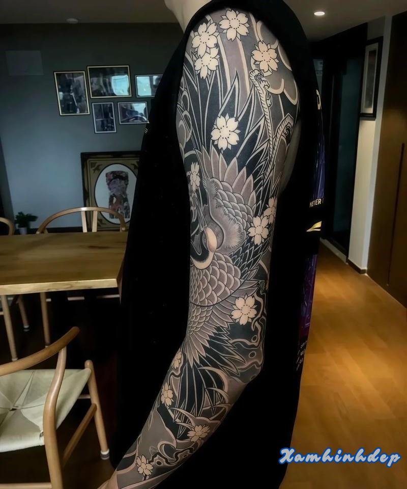 hình xăm full tay nam nổi bật