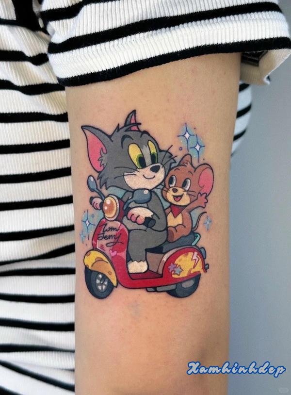 hình xăm hoạt hình nổi bật.