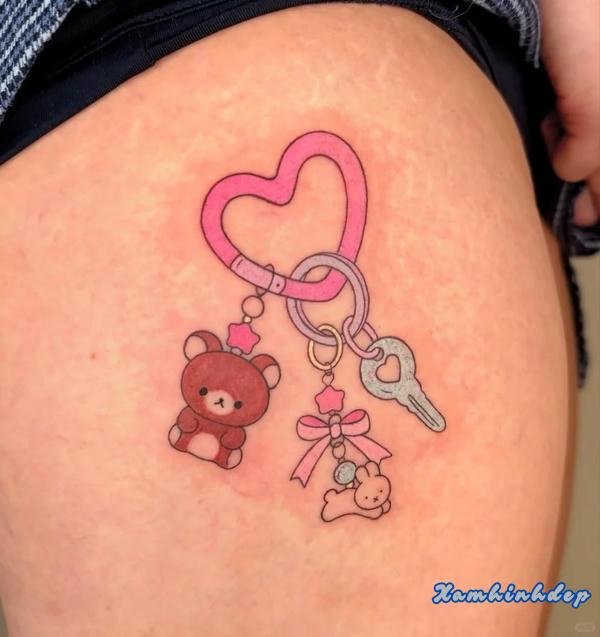 hình xăm hoạt hình tinh xảo.