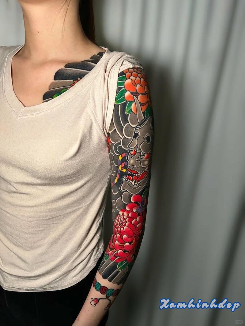 hình xăm nhật cổ cực ngầu