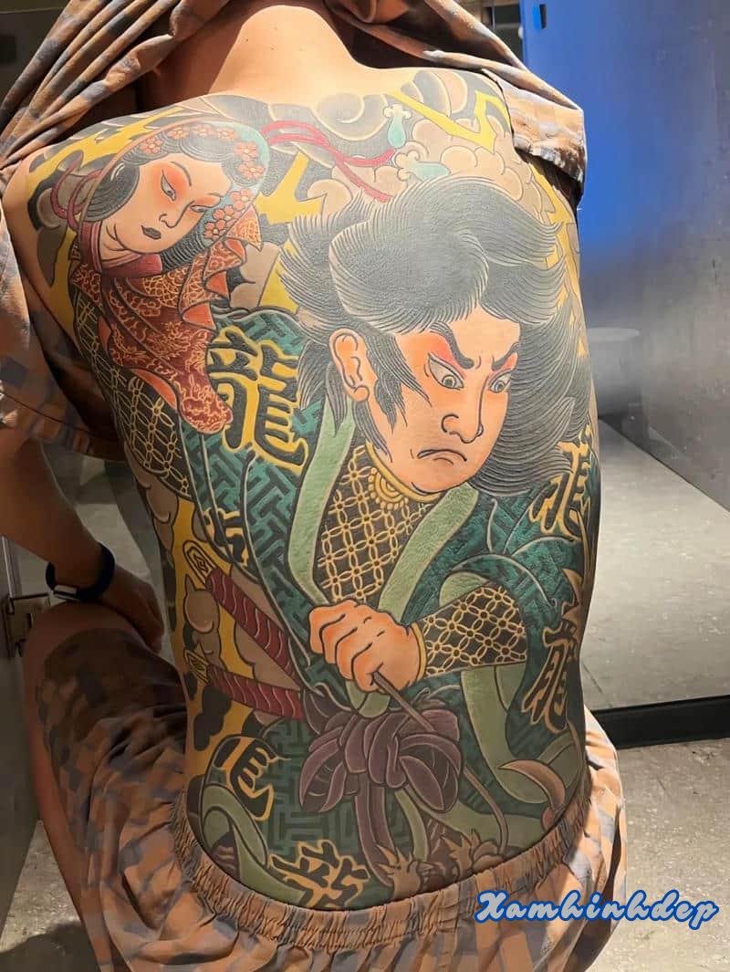 hình xăm nhật cổ full lưng
