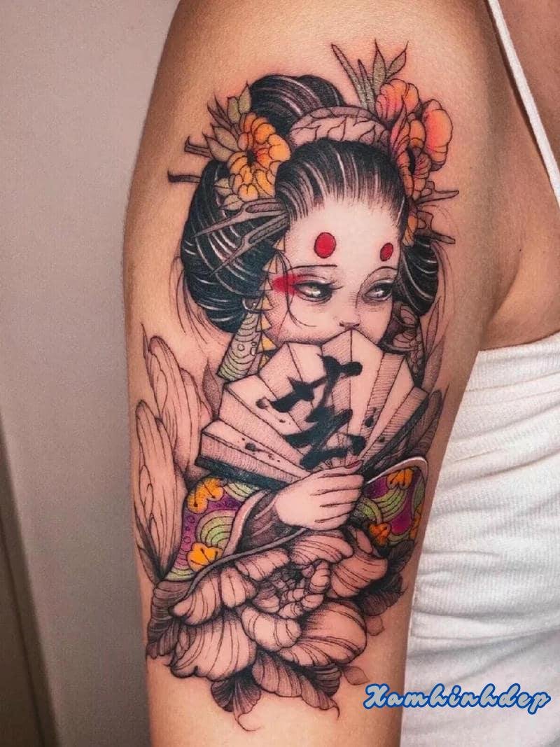 hình xăm nhật cổ siêu đẹp