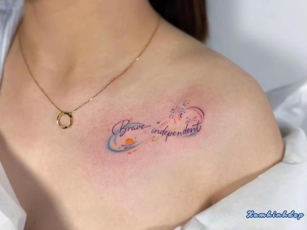 hình xăm vô cực cá tính.