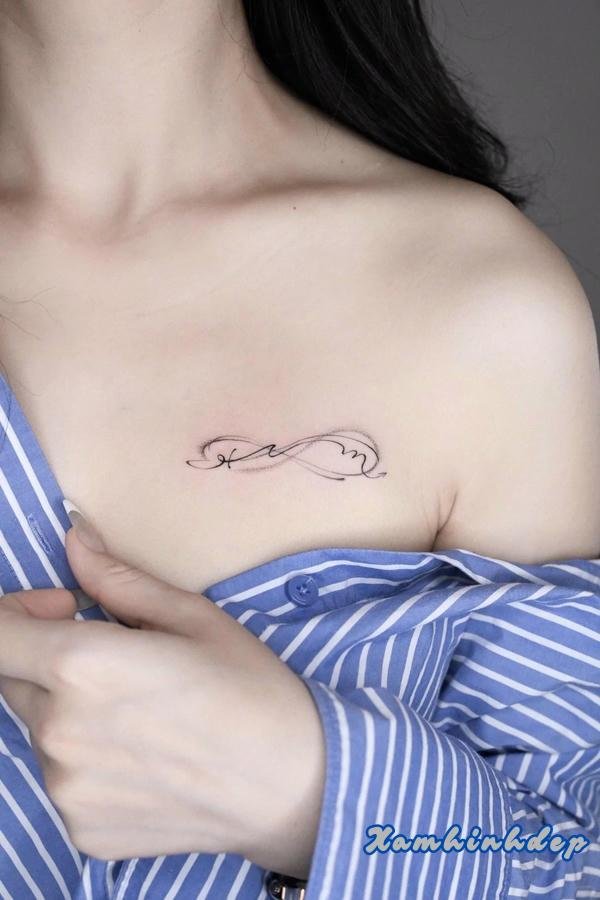 hình xăm vô cực độc đáo.