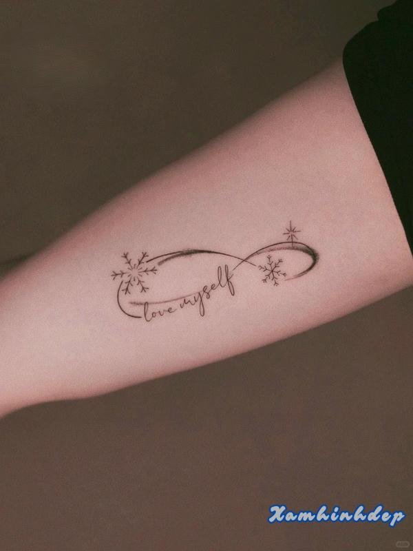 mẫu hình xăm vô cực.