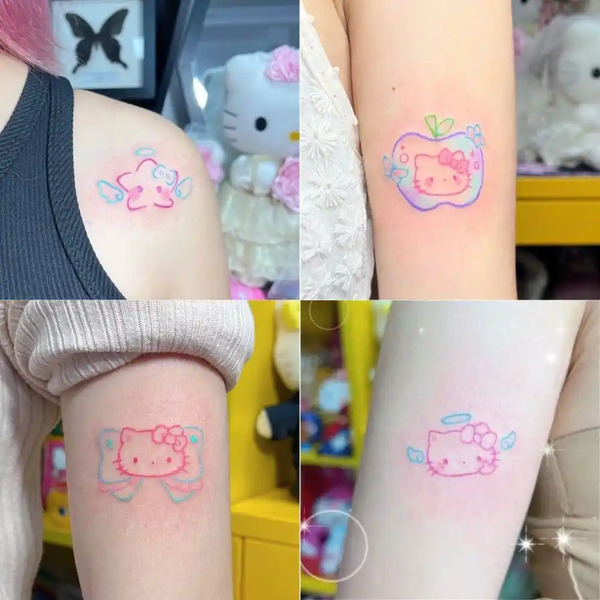 mẫu xăm hello kitty cute