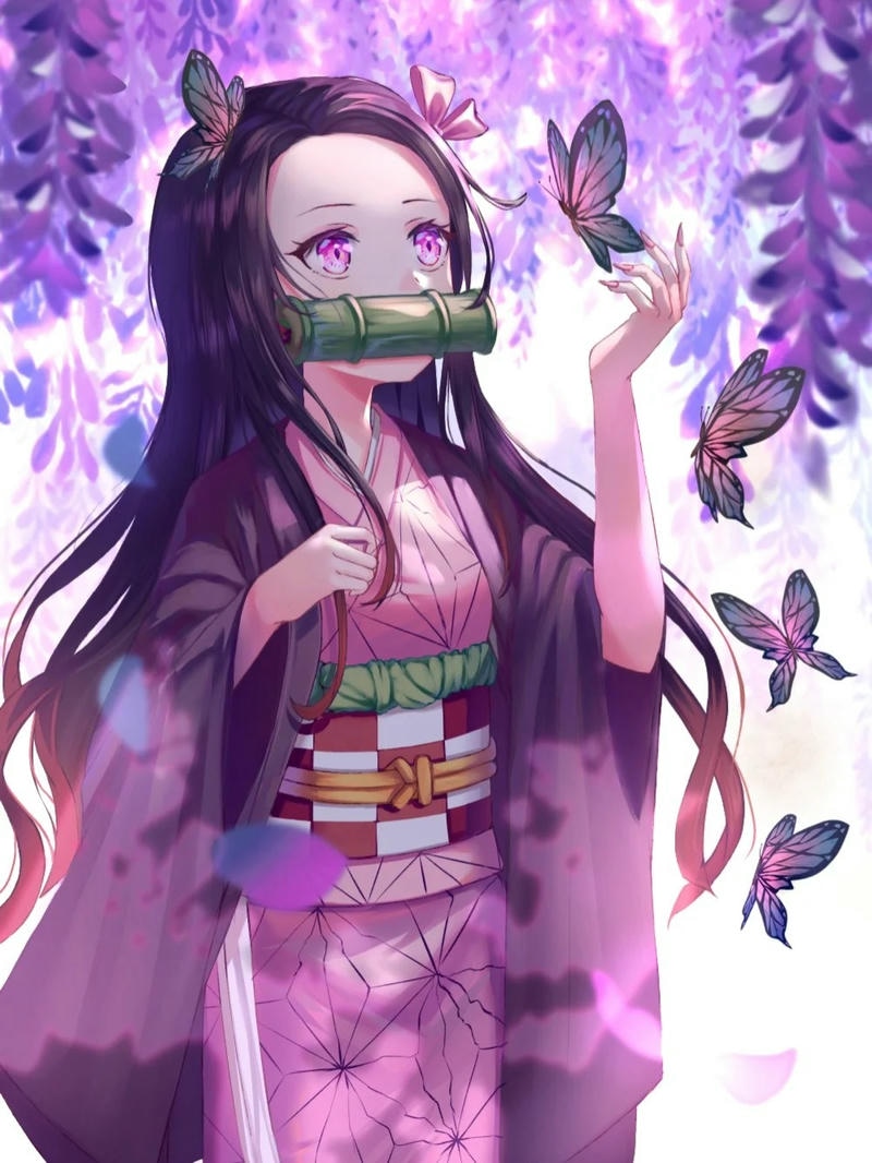 ảnh anime nezuko dễ thương