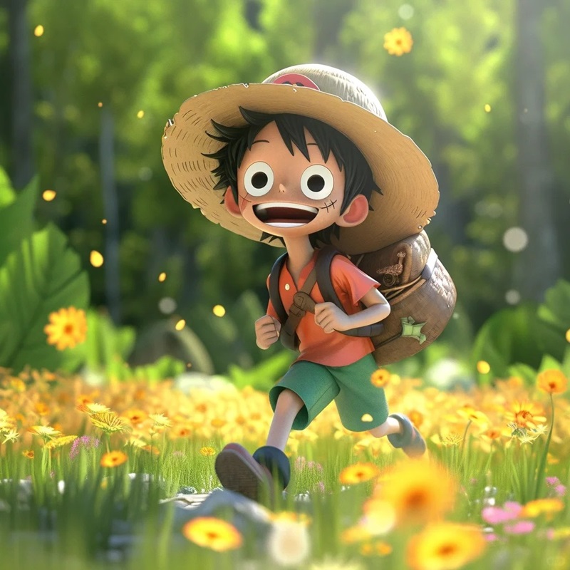 ảnh luffy 4k chibi