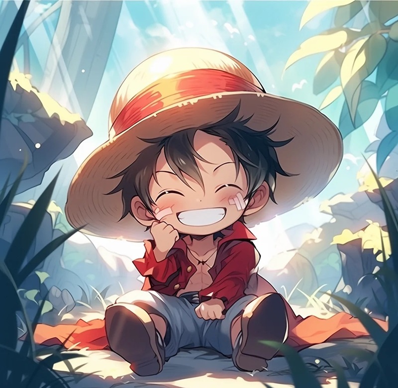 ảnh luffy mũ rơm chibi