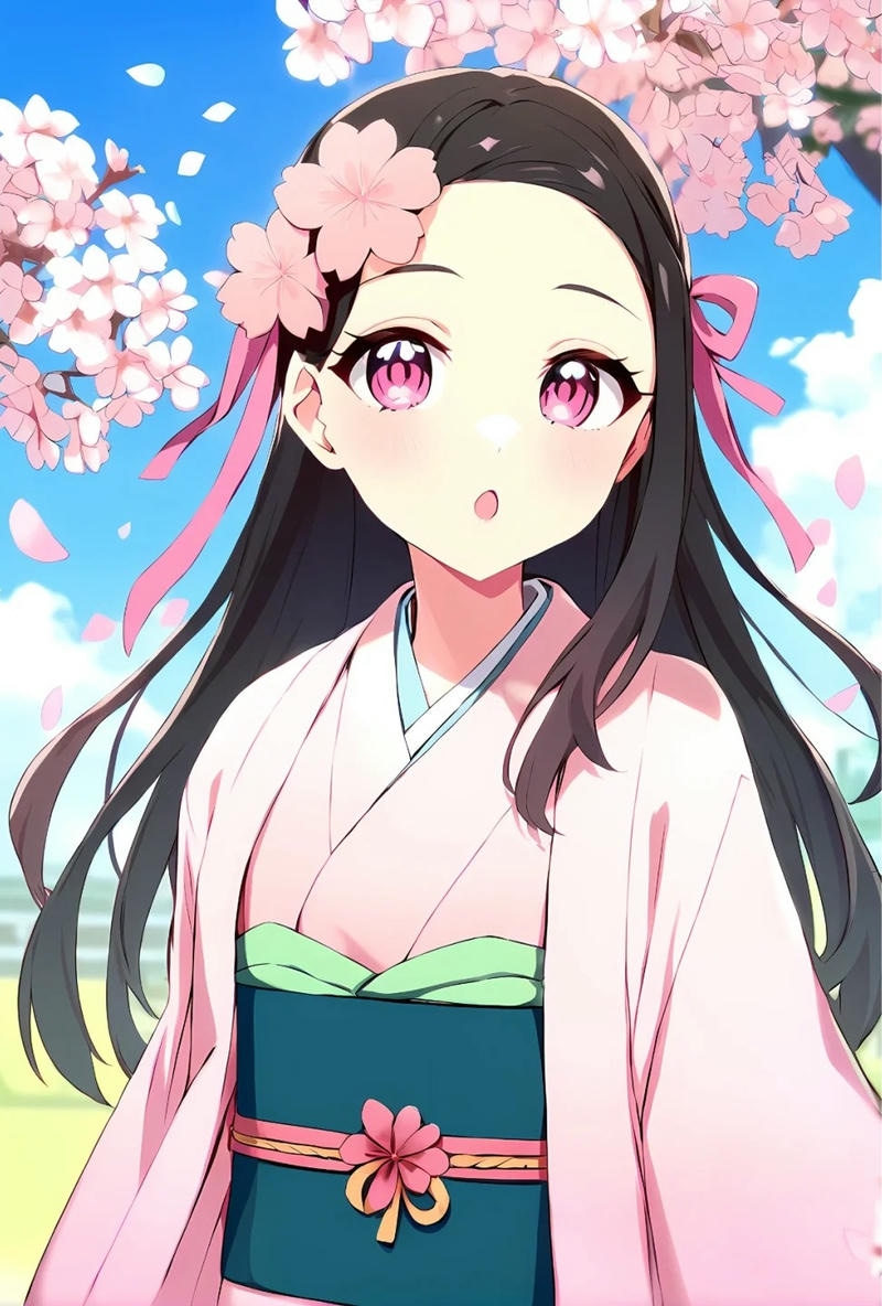 ảnh nezuko chibi 3d