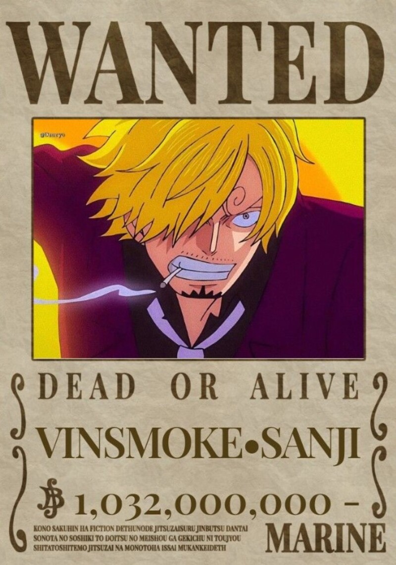 ảnh truy nã sanji