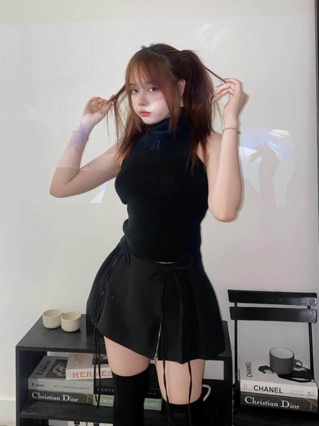 gái mặc váy ngắn cute