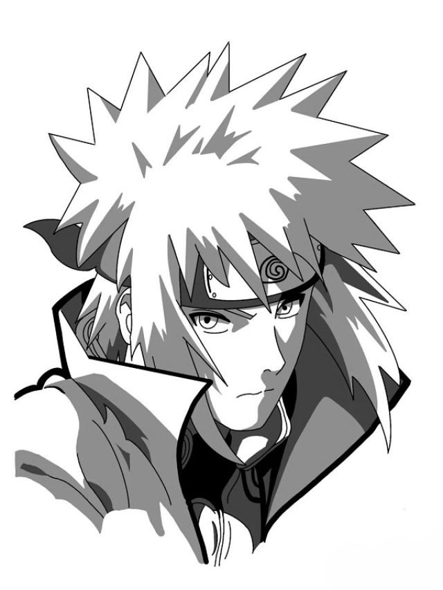 hình ảnh minato đen trắng