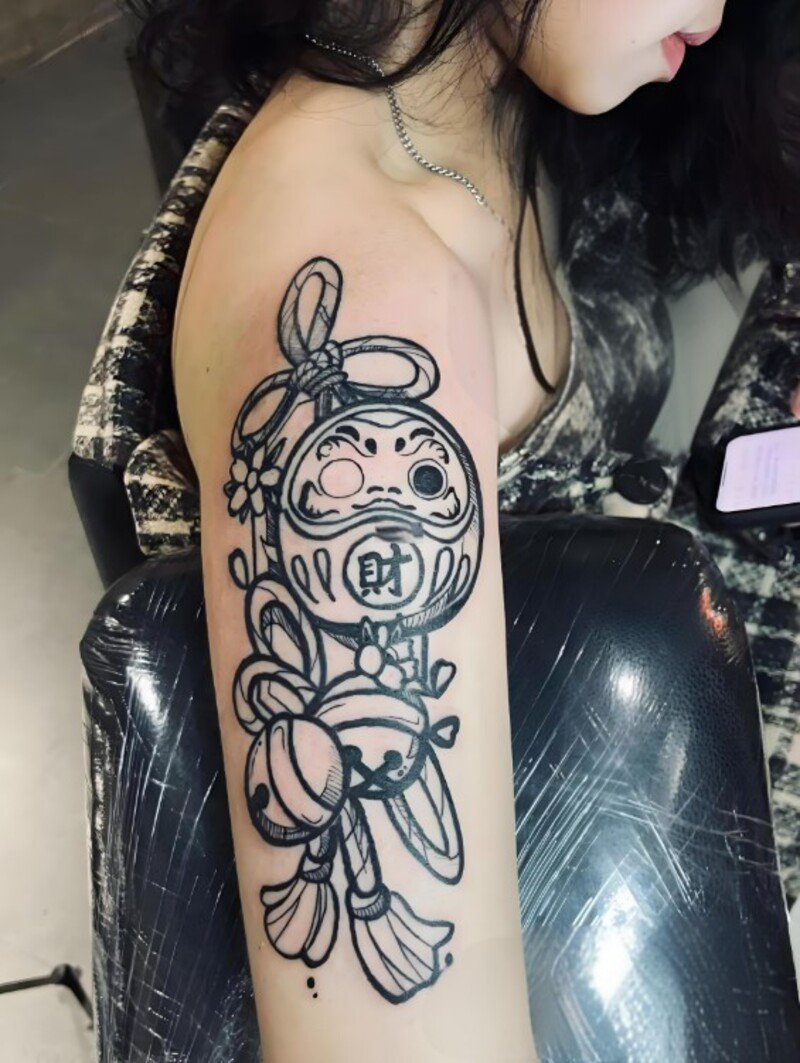 daruma hình xăm cho nữ