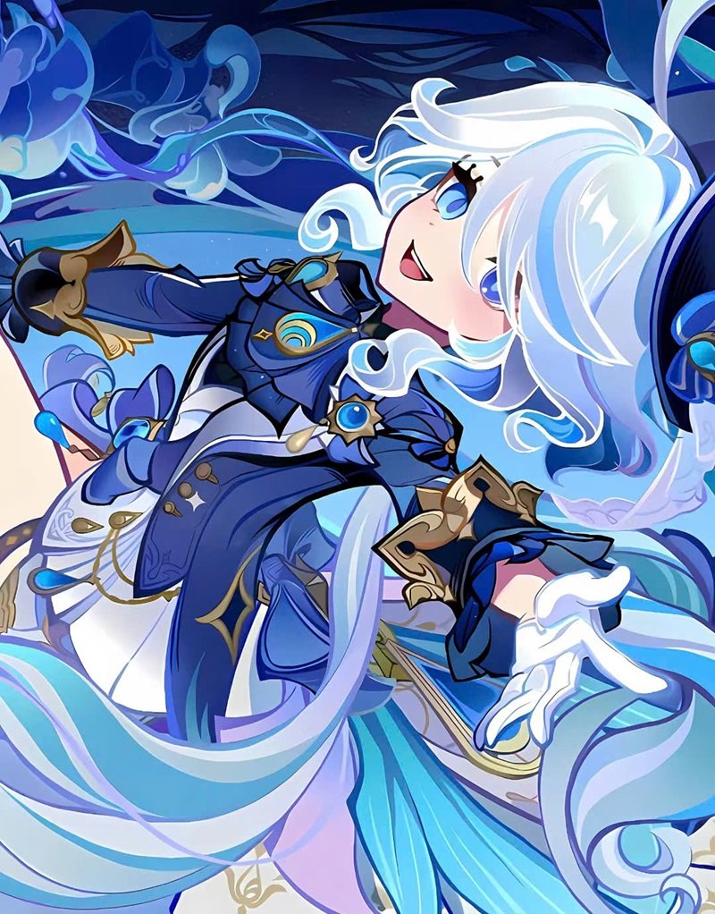 furina fanart cute
