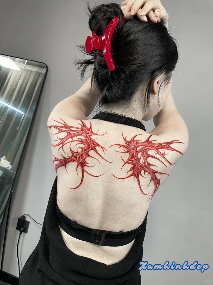 gợi ý hình xăm đôi cánh.