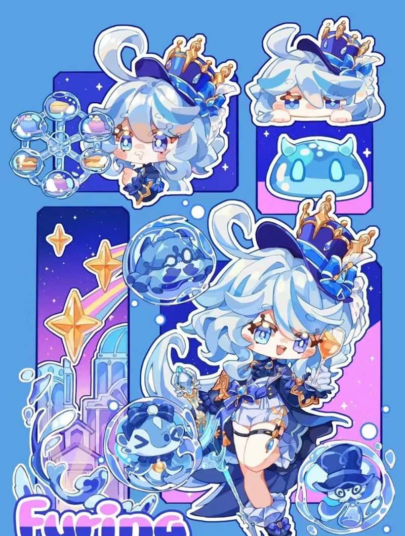 hình ảnh furina chibi