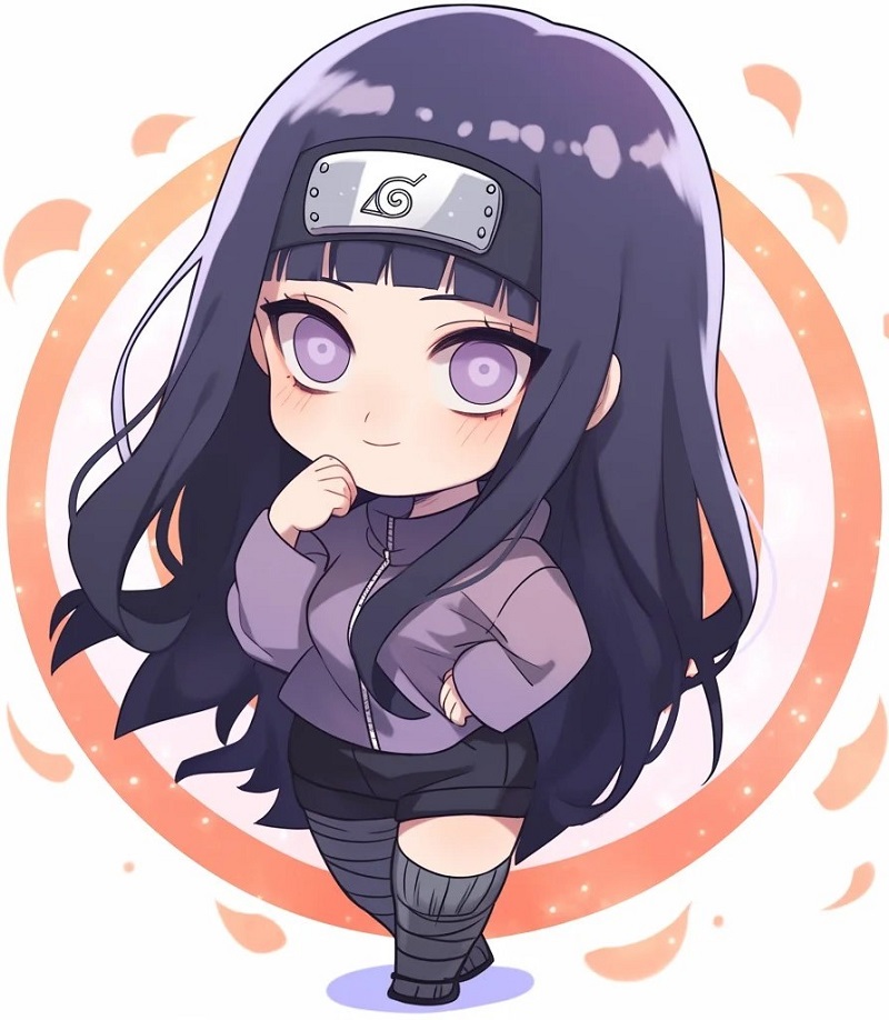 hình hinata chibi đáng yêu