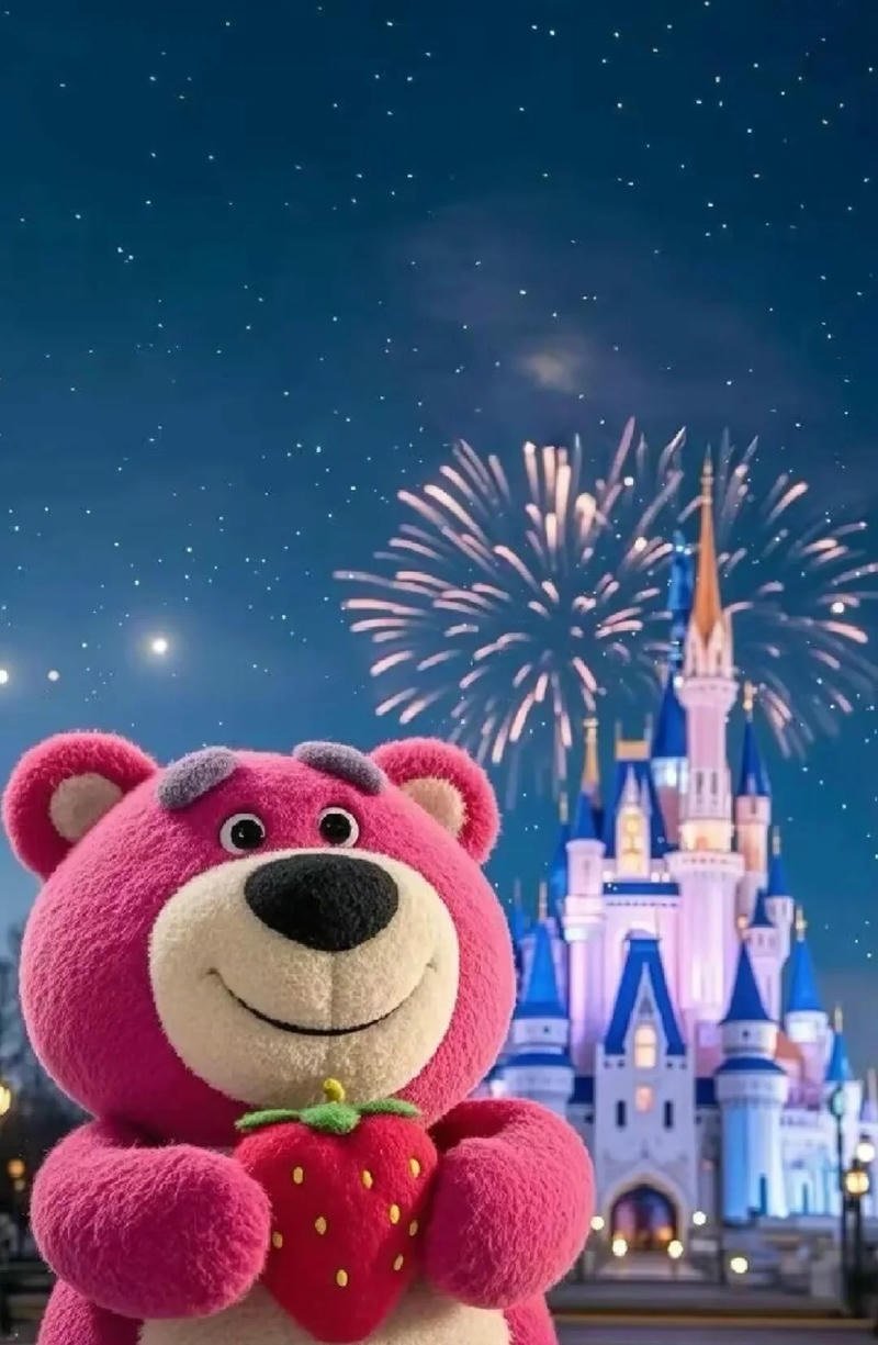 hình nền gấu dâu lotso