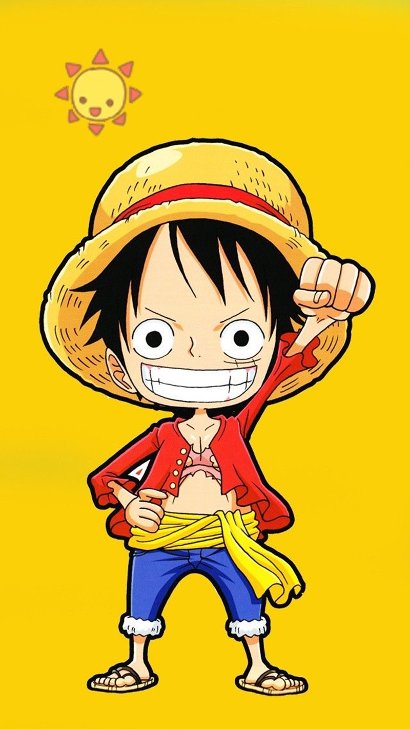 hình nền luffy chibi đáng yêu