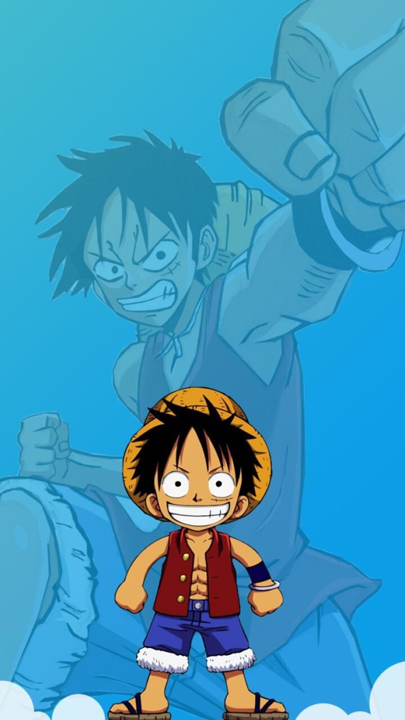 hình nền luffy chibi dễ thương