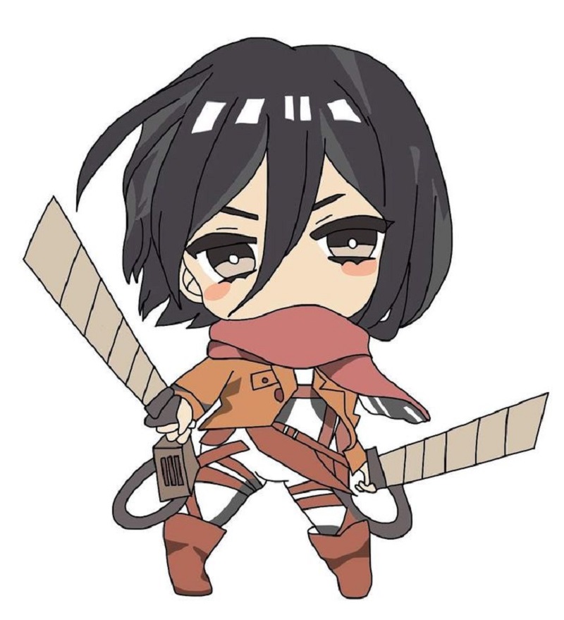 hình nền mikasa chibi