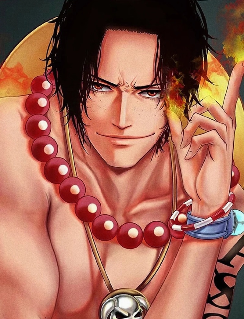 hình nền one piece ace 4k