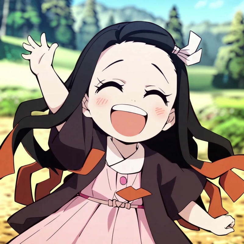 hình nezuko chibi