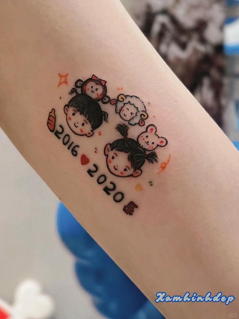hình xăm bắp tay nữ đẹp tự nhiên.