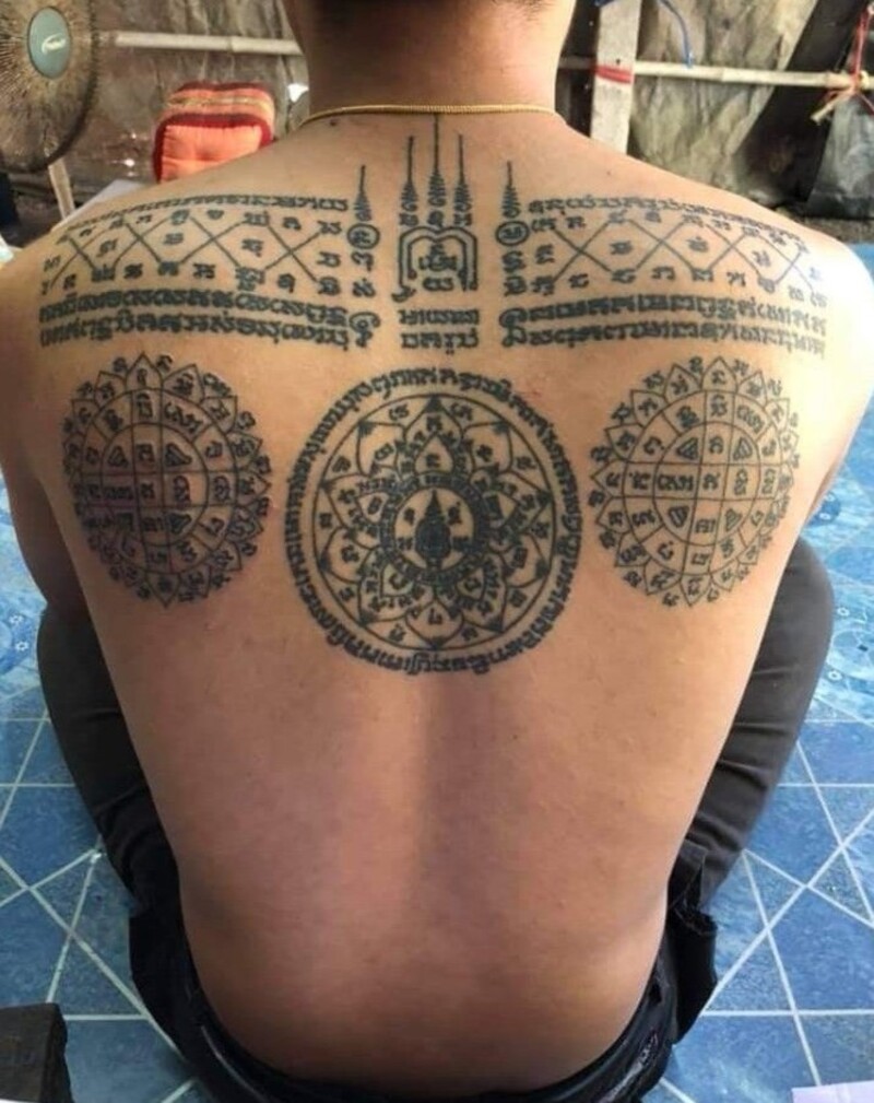 hình xam bùa khmer cho nam