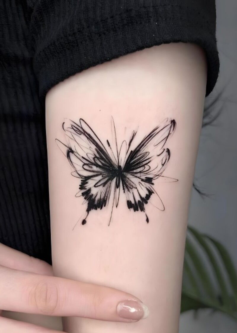 hình xăm bướm cho nữ