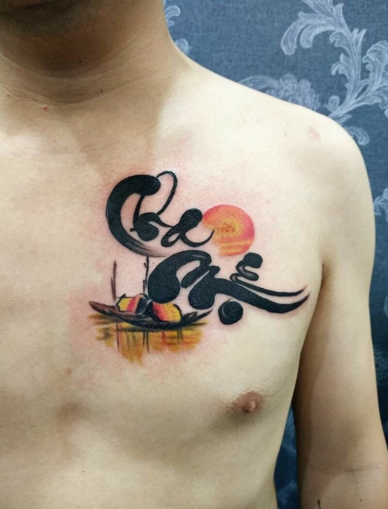 hình xăm cha mẹ đẹp nhất cho nam