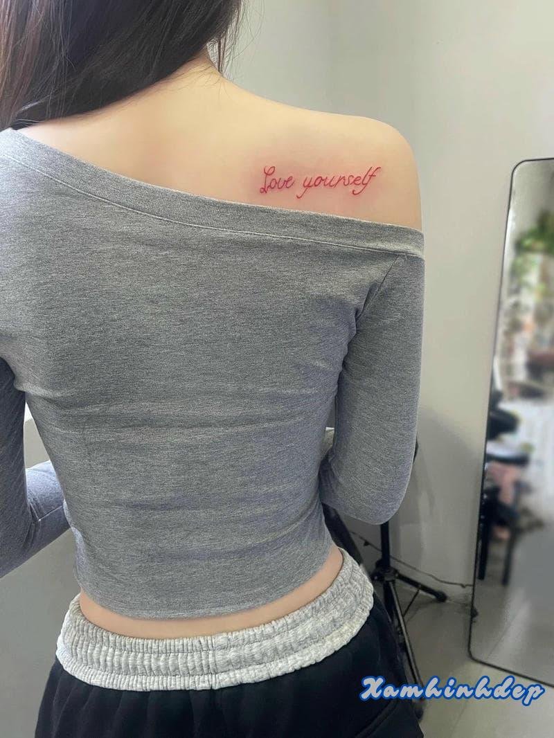 hình xăm chữ cute