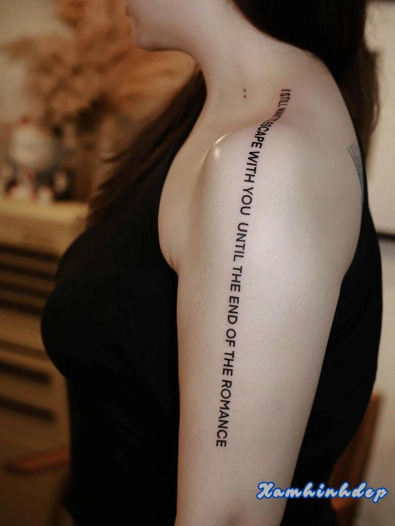 hình xăm chữ siêu chất