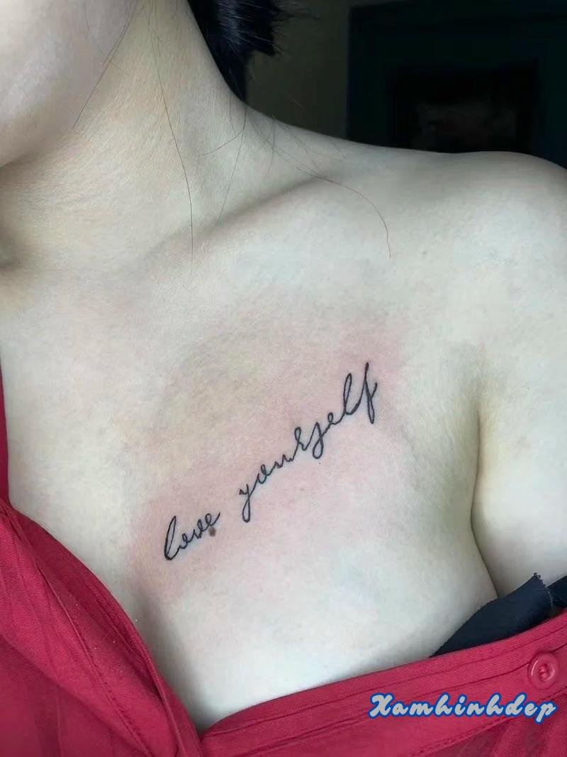 hình xăm chữ siêu cuốn hút