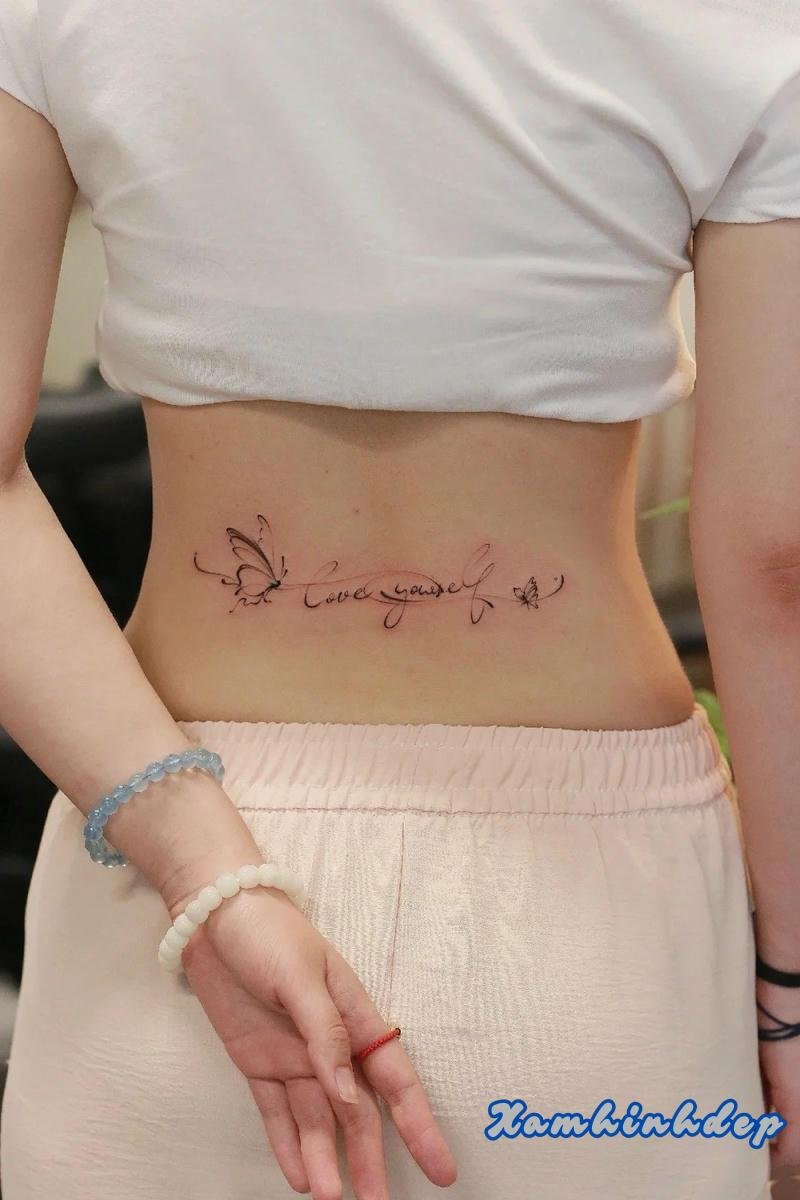 hình xăm chữ siêu cute
