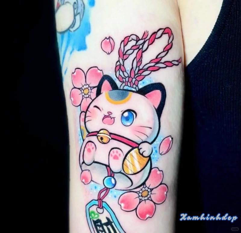 hình xăm cute cho nữ phong cách dễ thương.