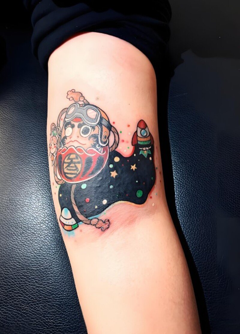 hình xăm daruma cho nữ được yêu thích nhất