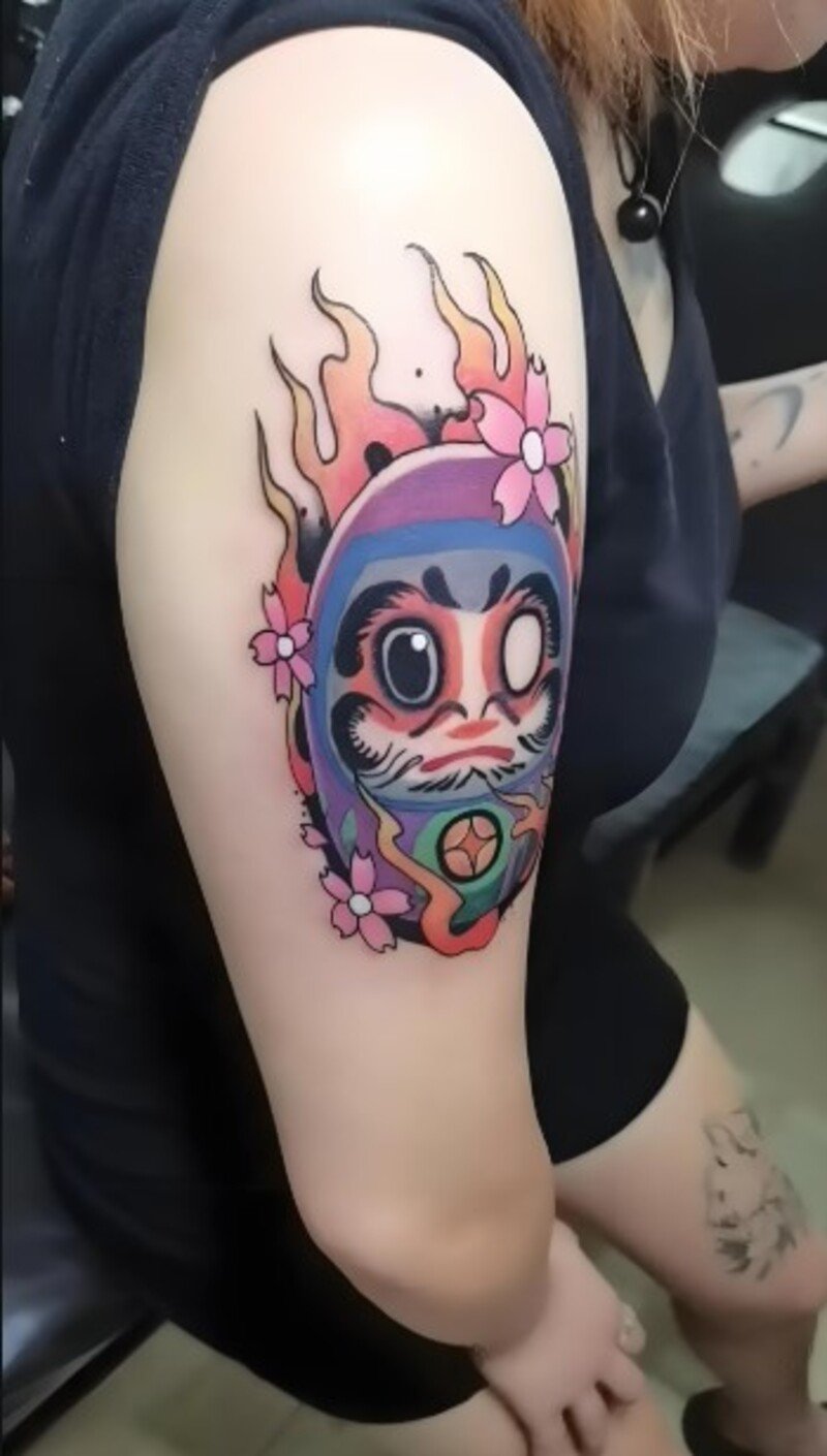 hình xăm daruma có ý nghĩa gì cho nữ