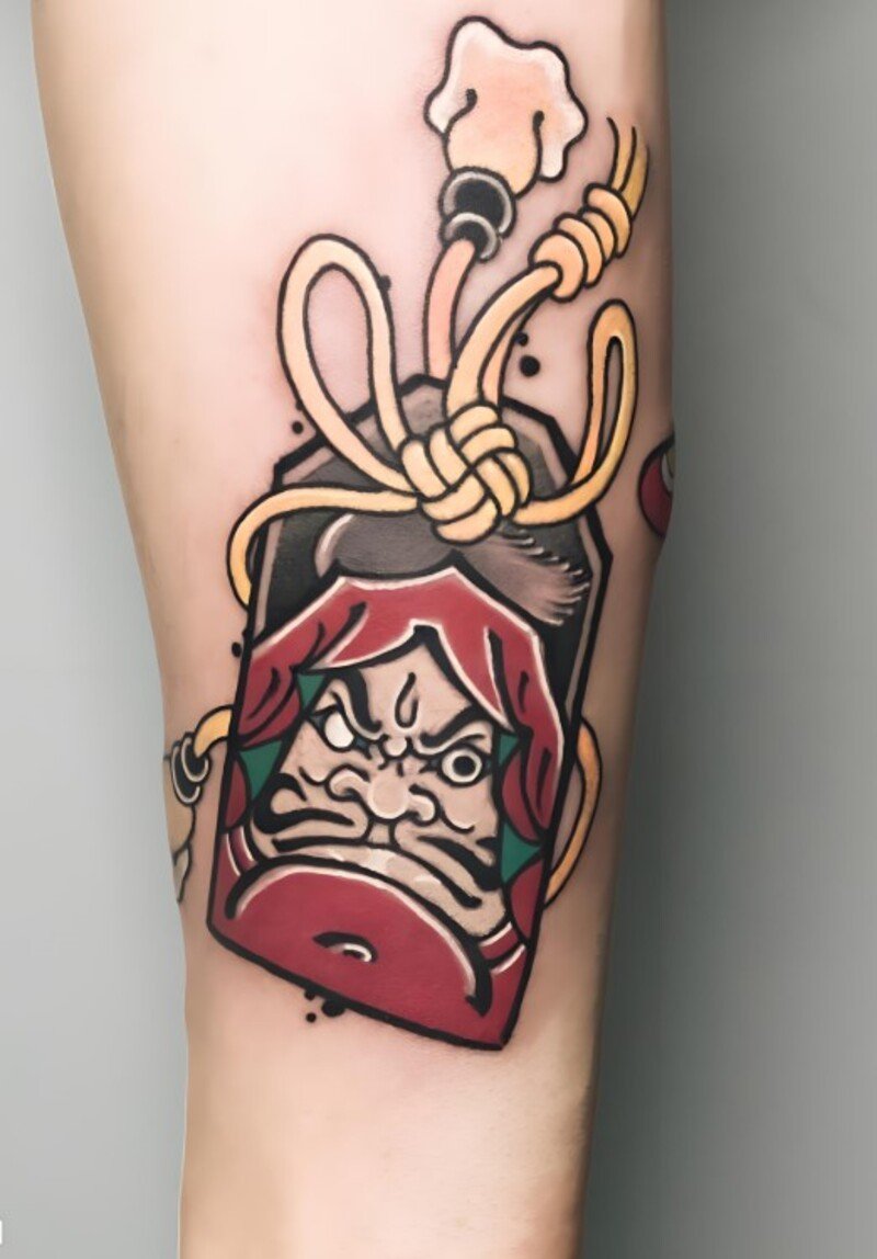 hình xăm daruma nhật bản cho nữ